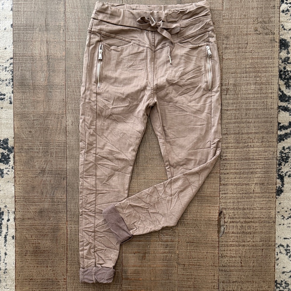 Women's Tan Joggers